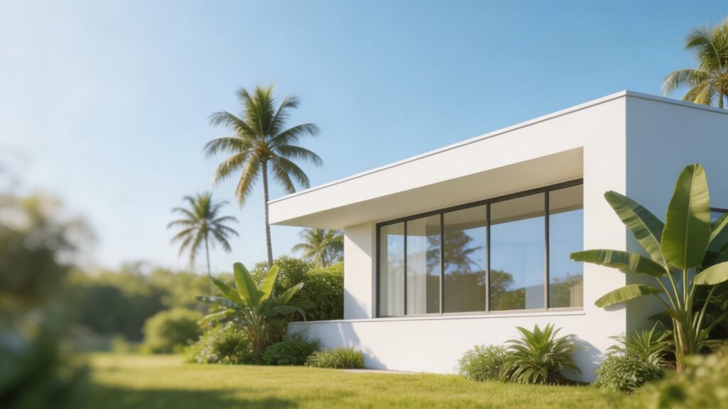 Design rendering of renovated detached house exterior in Malaysia — WUMEI