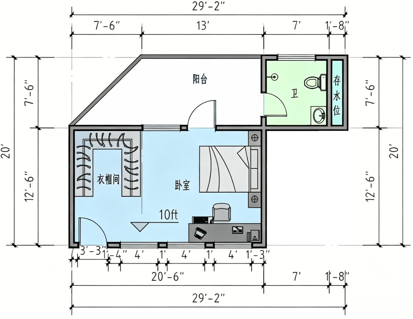Redesigned second floor plan with master suite — Malaysia detached house, WUMEI