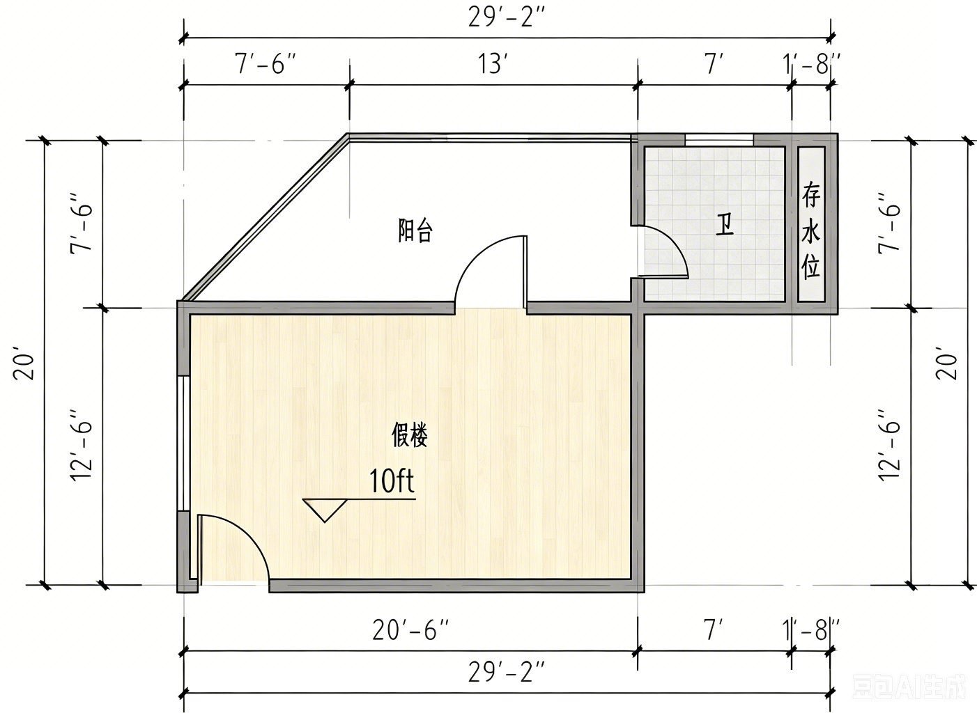 Existing second floor plan before renovation — Malaysia detached house, WUMEI